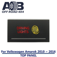 Push Switch DRIVING LIGHTS A220 For Amarok Volkswagen 2010 ~ 2016 Models Top Panel dual LED in amber red
