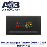 Push Switch BULL LIGHTS A228 For Amarok Volkswagen 2010 ~ 2016 Models Top Panel dual LED in amber red