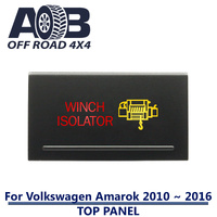 Push Switch WINCH ISOLATOR A250 For Amarok Volkswagen 2010 ~ 2016 Models Top Panel dual LED in amber red