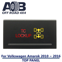 Push Switch TC LOCKUP A2B07 For Amarok Volkswagen 2010 ~ 2016 Models Top Panel dual LED in amber red