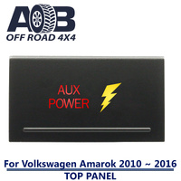 Push Switch AUX POWER A2B13 For Amarok Volkswagen 2010 ~ 2016 Models Top Panel dual LED in amber red