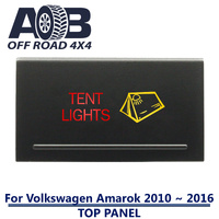 Push Switch TENT LIGHTS A2B15 For Amarok Volkswagen 2010 ~ 2016 Models Top Panel dual LED in amber red