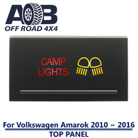 Push Switch CAMP LIGHTS A2B19 For Amarok Volkswagen 2010 ~ 2016 Models Top Panel dual LED in amber red