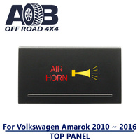 Push Switch AIR HORN A2B54 For Amarok Volkswagen 2010 ~ 2016 Models Top Panel dual LED in amber red ON-OFF/MOMENTARY