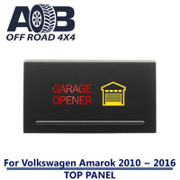 Push Switch GARAGE OPENER A2B86M For Amarok Volkswagen 2010 ~ 2016 Models Top Panel dual LED in amber red MOMENTARY