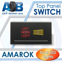 Push Switch LEFT WORK LIGHT A2C58 For Amarok Volkswagen 2010 ~ 2016 Models Top Panel dual LED in amber red