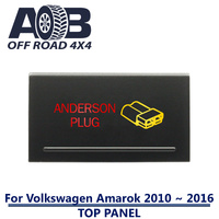 Push Switch ANDERSON PLUG A2C74 For Amarok Volkswagen 2010 ~ 2016 Models Top Panel dual LED in amber red