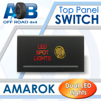 Push Switch LED SPOT LIGHTS A2C90 For Amarok Volkswagen 2010 ~ 2016 Models Top Panel dual LED in amber red