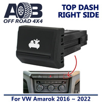 Push Switch AIR COMP A301BR Black fits Amarok Volkswagen 2016 ~ 2022 Top dash (ALL MODELS) Right Side