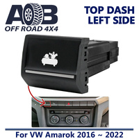 Push Switch AIR COMP A301CL Chrome fits Amarok Volkswagen 2016 ~ 2022 Top dash (ALL MODELS) Left Side