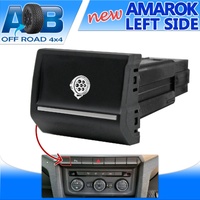 Push Switch RIGHT LIGHT A318CL Chrome fits Amarok Volkswagen 2016 ~ 2022 Top dash (ALL MODELS) Left Side