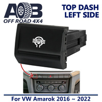 Push Switch FRONT LOCKER A330BL Black fits Amarok Volkswagen 2016 ~ 2022 Top dash (ALL MODELS) Left Side