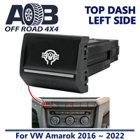 Push Switch FRONT LOCKER A330CL Chrome fits Amarok Volkswagen 2016 ~ 2022 Top dash (ALL MODELS) Left Side