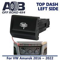 Push Switch AIR FREE SPOOL A352BL Black fits Amarok Volkswagen 2016 ~ 2022 Top dash (ALL MODELS) Left Side