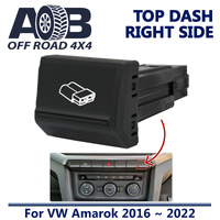 Push Switch ANDERSON PLUG A3C74BR Black fits Amarok Volkswagen 2016 ~ 2022 Top dash (ALL MODELS) Right Side