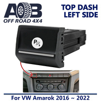 Push Switch FRONT PARKING SENSOR A3D05CL Chrome fits Amarok Volkswagen 2016 ~ 2022 Top dash (ALL MODELS) Left Side