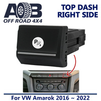 Push Switch FRONT PARKING SENSOR A3D05CR Chrome fits Amarok Volkswagen 2016 ~ 2022 Top dash (ALL MODELS) Right Side