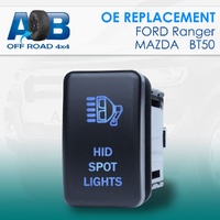 Push Switch HID SPOT LIGHTS F193B fits Ford Ranger, PK Ranger, Mazda BT-50 with LED in blue