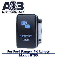 Push Switch BATTERY LINK F1B63BM fits Ford Ranger, PK Ranger, Mazda BT-50 with LED in blue