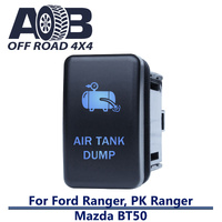Push Switch AIR TANK DUMP F1D21BM fits Ford Ranger, PK Ranger, Mazda BT-50 with LED in blue MOMENTARY