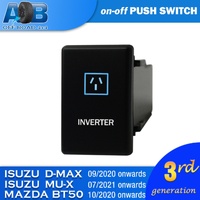 Push Switch INVERTER 468BW fits NEW Isuzu D-Max DMAX MU-X, Mazda BT-50 3rd Generation dash with LED in blue white