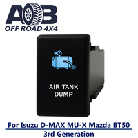 Push Switch AIR TANK DUMP 4D21BWM fits NEW Isuzu D-Max DMAX MU-X, Mazda BT-50 3rd Generation dash with LED in blue white MOMENTARY