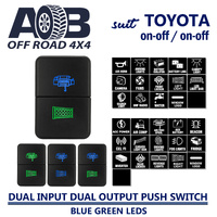 I400 DUAL Input DUAL Output Push Switch fits NEW Isuzu D-Max DMAX MU-X, Mazda BT-50 3rd Generation ON-OFF