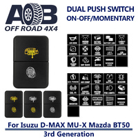 Dual Push Switch ID400s fits NEW Isuzu D-Max DMAX MU-X, Mazda BT-50 3rd Generation ON-OFF