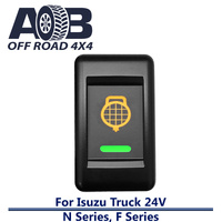 Push Switch ROOF LIGHTS IT512GO fits Isuzu 24V TRUCK F & N Series with LED in amber green