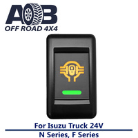Push Switch FRONT LOCKER IT530GO fits Isuzu 24V TRUCK F & N Series with LED in amber green