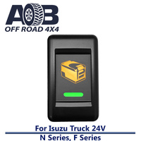 Push Switch FRIDGE IT540GO fits Isuzu 24V TRUCK F & N Series with LED in amber green