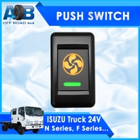 Push Switch FANS IT573GO fits Isuzu 24V TRUCK F & N Series with LED in amber green