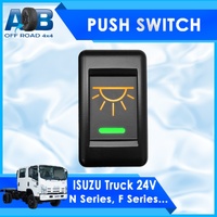 Push Switch AWNING LIGHTS IT5B42GO fits Isuzu 24V TRUCK F & N Series with LED in amber green
