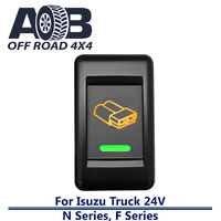 Push Switch ANDERSON PLUG IT5C74GO fits Isuzu 24V TRUCK F & N Series with LED in amber green