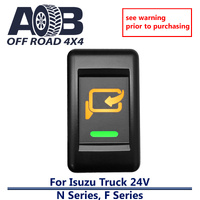 Push Switch MIRROR FOLD IT5C82GO fits Isuzu 24V TRUCK F & N Series with LED in amber green