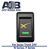 Push Switch STARLINK IT5C93GO fits Isuzu 24V TRUCK F & N Series with LED in amber green