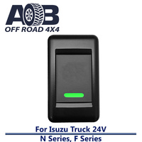 Push Switch WINDOW logo IT5C99GO fits Isuzu 24V TRUCK F & N Series with LED in amber green