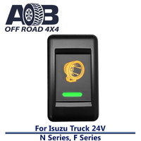 Push Switch SEARCH LIGHT RIGHT IT5D07GO fits Isuzu 24V TRUCK F & N Series with LED in amber green