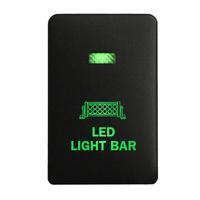 Push Switch 207B LED LIGHT BAR On-Off fits Mitsubishi Mirage LA, Outlander ZK, Pajero Sport QE, Triton MQ MR with LED in Blue
