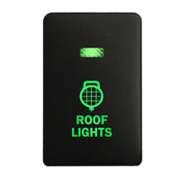 Push Switch 212B ROOF LIGHTS On-Off fits Mitsubishi Mirage LA, Outlander ZK, Pajero Sport QE, Triton MQ MR with LED in Blue