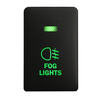 Push Switch 217B FOG LIGHTS On-Off fits Mitsubishi Mirage LA, Outlander ZK, Pajero Sport QE, Triton MQ MR with LED in Blue