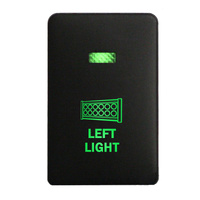 Push Switch 219B LEFT LIGHT On-Off fits Mitsubishi Mirage LA, Outlander ZK, Pajero Sport QE, Triton MQ MR with LED in Blue