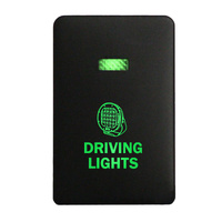 Push Switch 220B DRIVING LIGHTS On-Off fits Mitsubishi Mirage LA, Outlander ZK, Pajero Sport QE, Triton MQ MR with LED in Blue