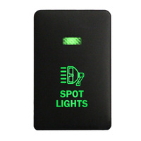 Push Switch 223B SPOT LIGHTS On-Off fits Mitsubishi Mirage LA, Outlander ZK, Pajero Sport QE, Triton MQ MR with LED in Blue