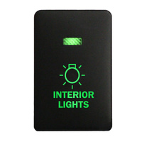 Push Switch 236B INTERIOR LIGHTS On-Off fits Mitsubishi Mirage LA, Outlander ZK, Pajero Sport QE, Triton MQ MR with LED in Blue