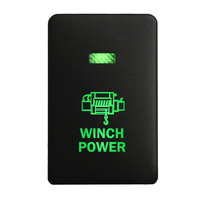 Push Switch 251B WINCH POWER On-Off fits Mitsubishi Mirage LA, Outlander ZK, Pajero Sport QE, Triton MQ MR with LED in Blue