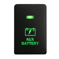 Push Switch 260B AUX BATTERY On-Off fits Mitsubishi Mirage LA, Outlander ZK, Pajero Sport QE, Triton MQ MR with LED in Blue