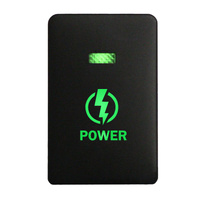 Push Switch 261B POWER On-Off fits Mitsubishi Mirage LA, Outlander ZK, Pajero Sport QE, Triton MQ MR with LED in Blue