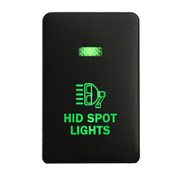 Push Switch 293B HID SPOT LIGHTS On-Off fits Mitsubishi Mirage LA, Outlander ZK, Pajero Sport QE, Triton MQ MR with LED in Blue