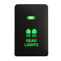 Push Switch 2B04B REAR LIGHTS On-Off fits Mitsubishi Mirage LA, Outlander ZK, Pajero Sport QE, Triton MQ MR with LED in Blue